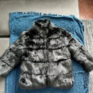 Fur coat from Misguided. Great for a night out in the winter.